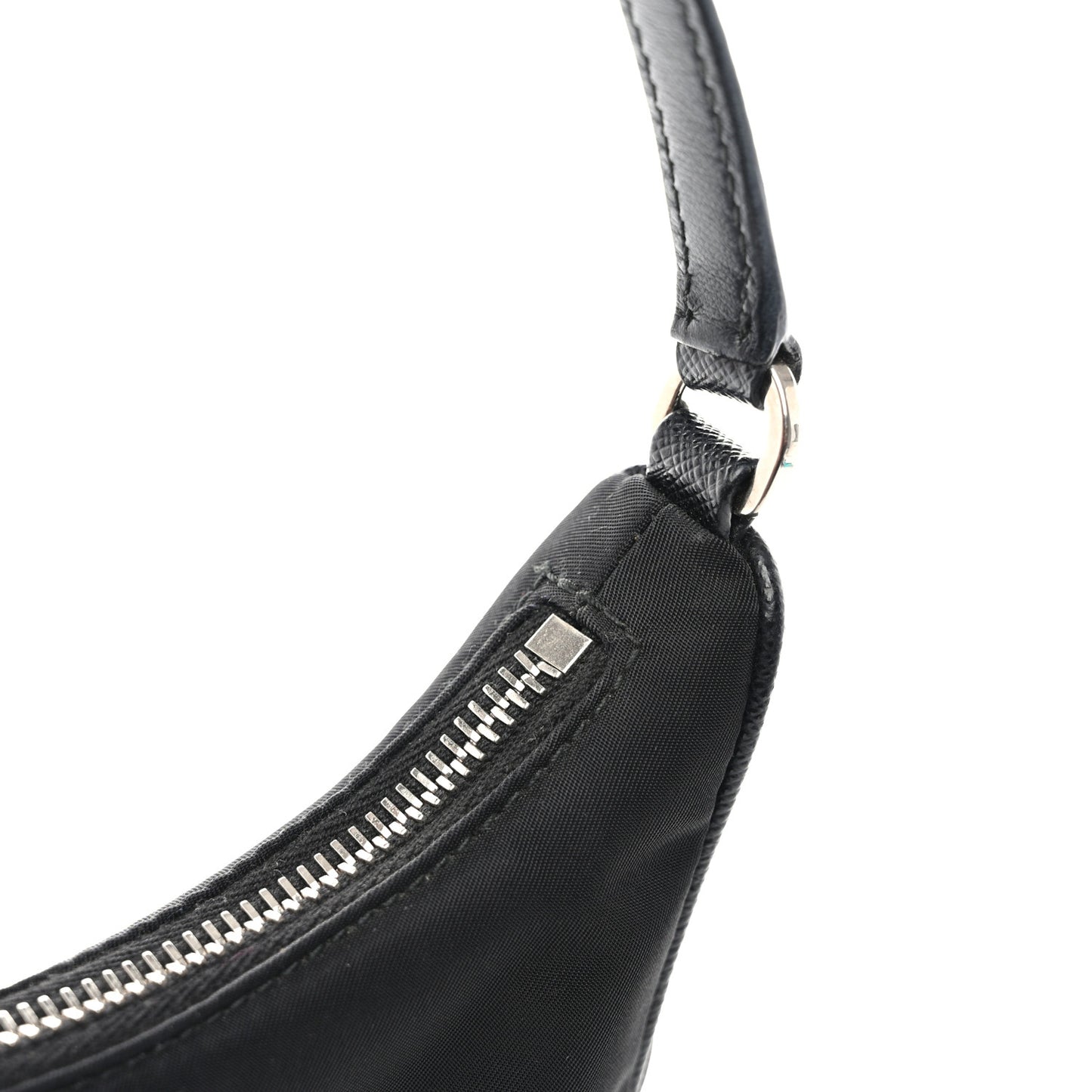 Tessuto Nylon Saffiano Mini Re-Edition 2005 Bag Black