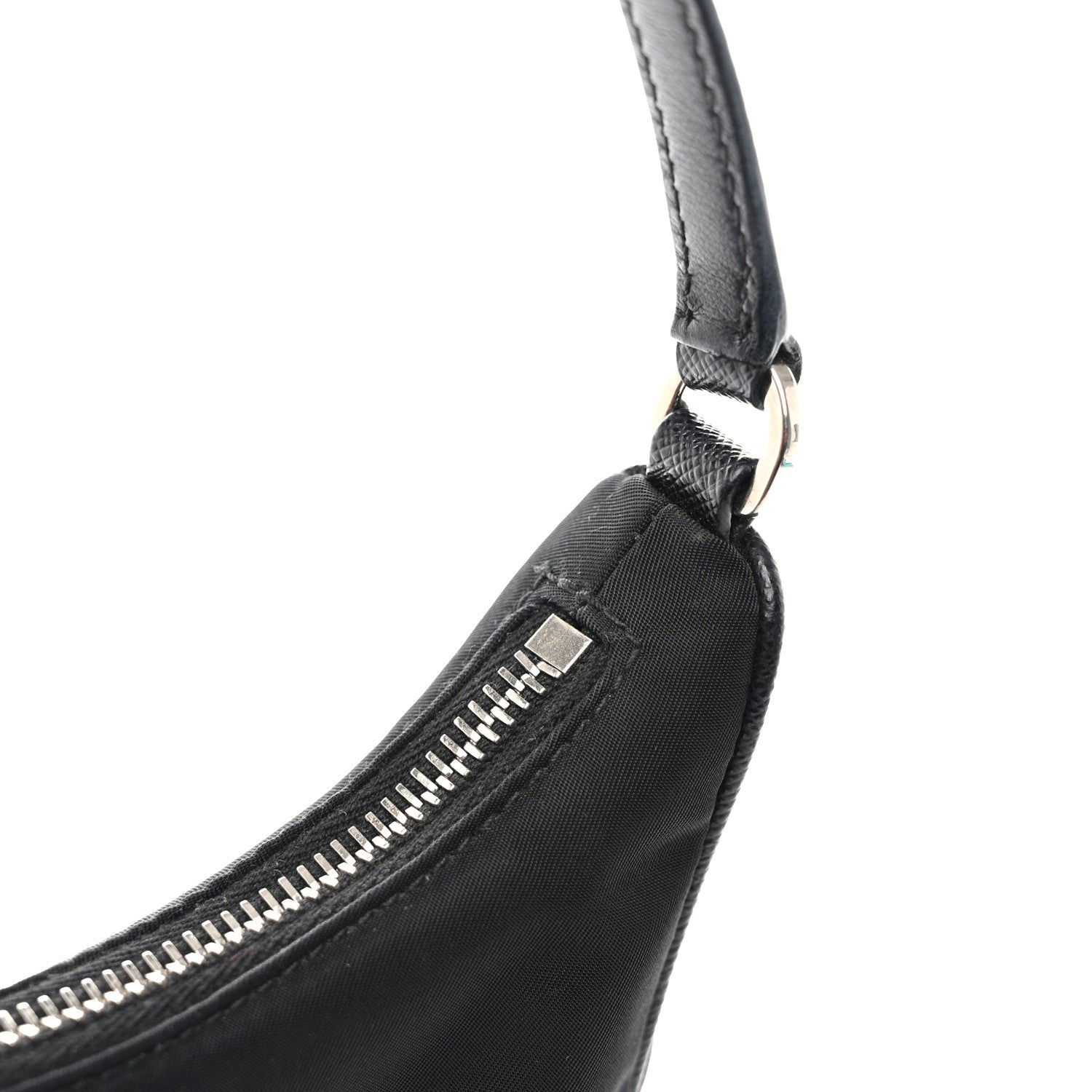 Prada Tessuto Nylon Saffiano Mini Re-Edition 2005 Bag Black 11 of 11