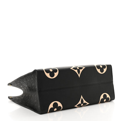 Louis Vuitton Empreinte Monogram Giant Crafty Onthego GM Black Creme 4 of 9