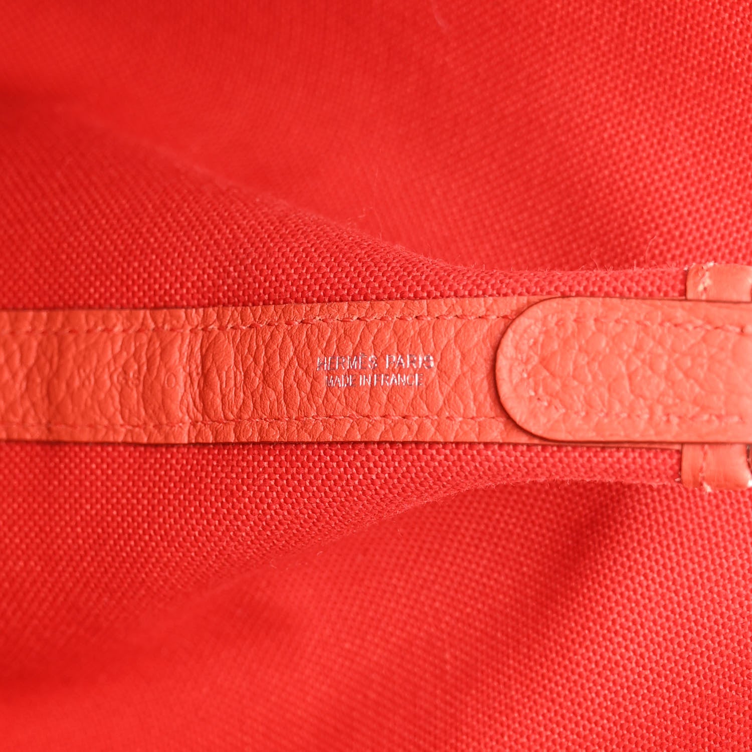 Hermes Toile Militaire Vache Country Garden Party Pockets 36 MM Rouge Tomate Capucine 7 of 17