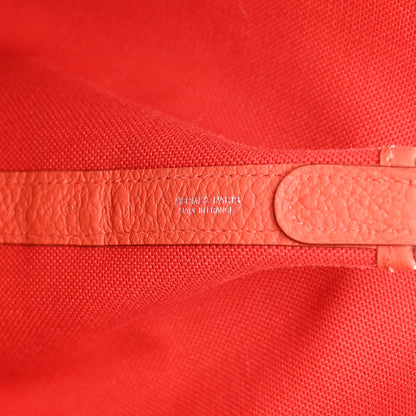 Hermes Toile Militaire Vache Country Garden Party Pockets 36 MM Rouge Tomate Capucine 7 of 17