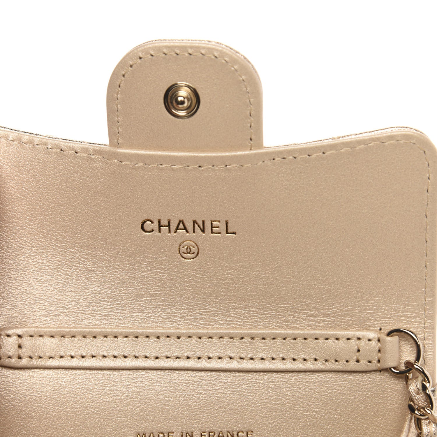 Chanel Metallic Lambskin Quilted Flap Chain Waist Bag Gold 6 of 11
