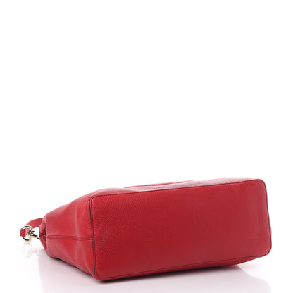 Gucci Pebbled Calfskin Large Soho Hobo Tabasco Red 5 of 12