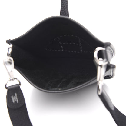 Hermes Taurillon Clemence Evelyne TPM Black 5 of 10