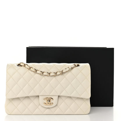 Chanel Caviar Quilted Medium Double Flap White 11 of 11