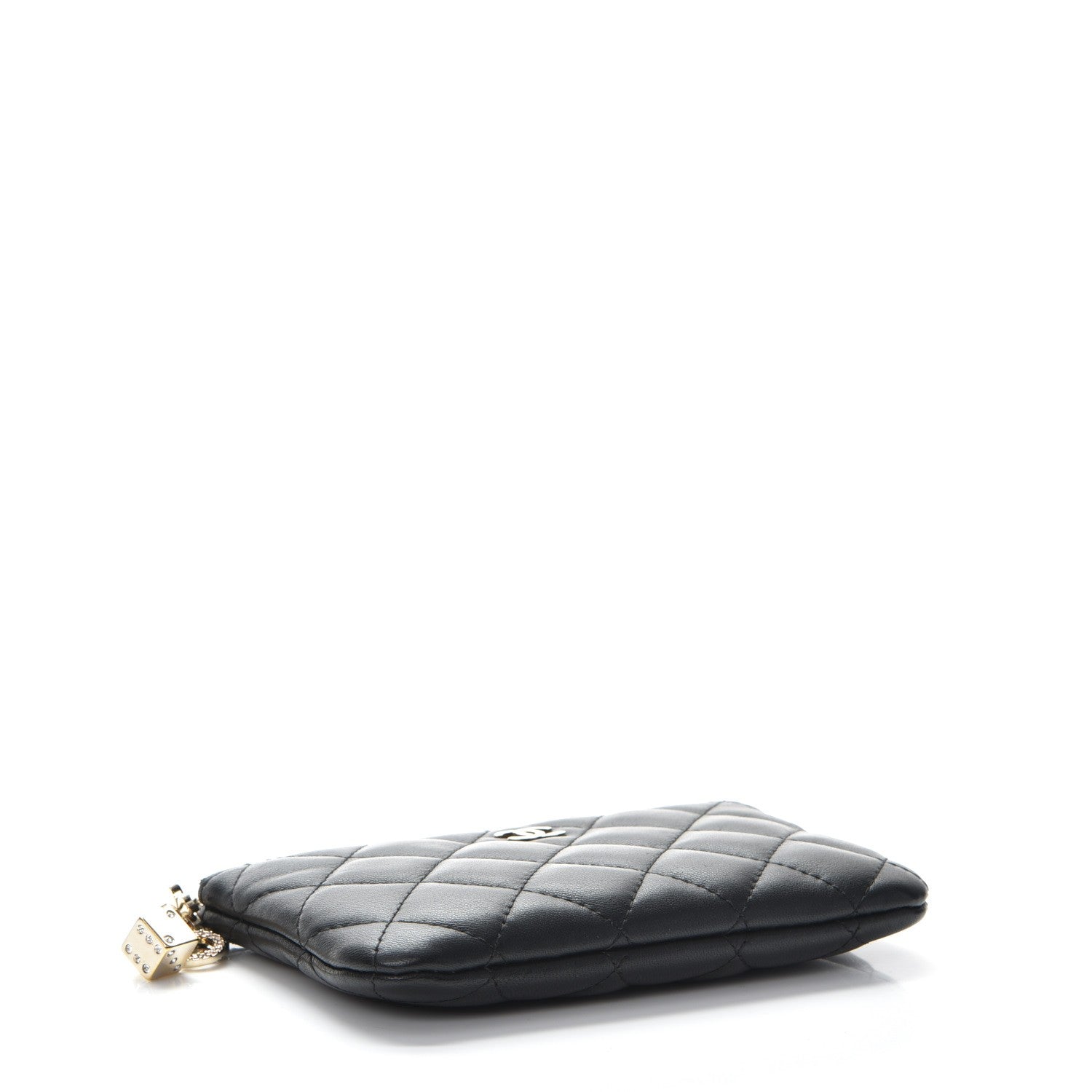 Chanel Lambskin Quilted Casino Coin Purse Black 4 of 9