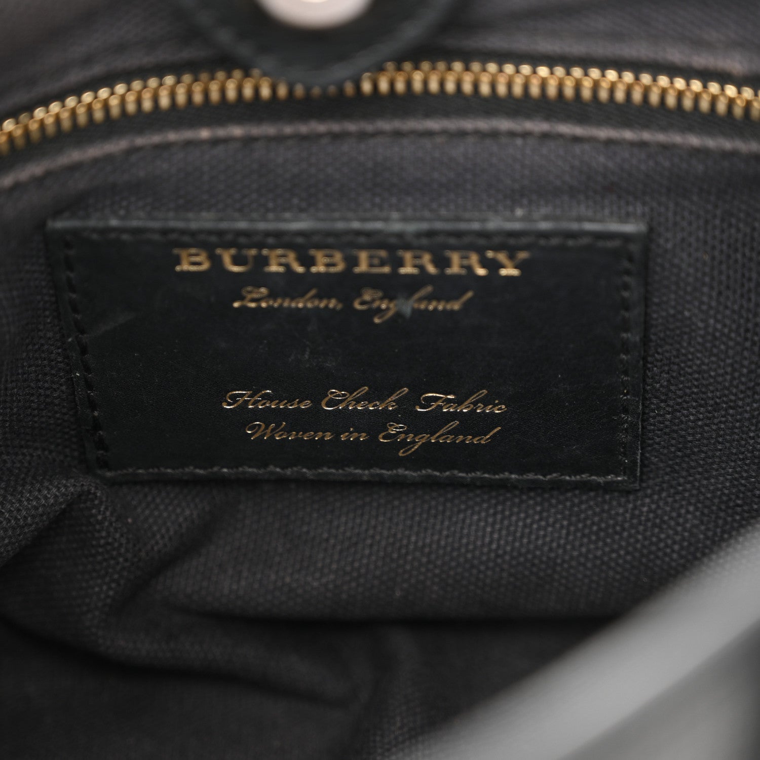 Burberry Derby Calfskin House Check Baby Banner Tote Black 6 of 16