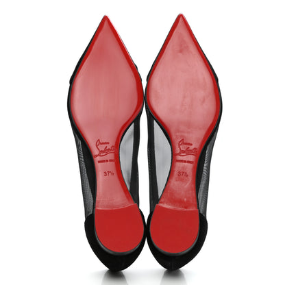 Christian Louboutin Veau Velours Rete Galativi Flats 37.5 Black 5 of 8