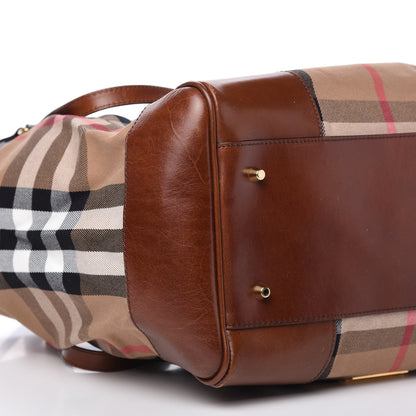 Burberry House Check Medium Canterbury Tote Dark Tan 6 of 11