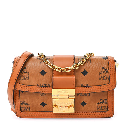 MCM Visetos Mini Gretl Crossbody Cognac 1 of 10