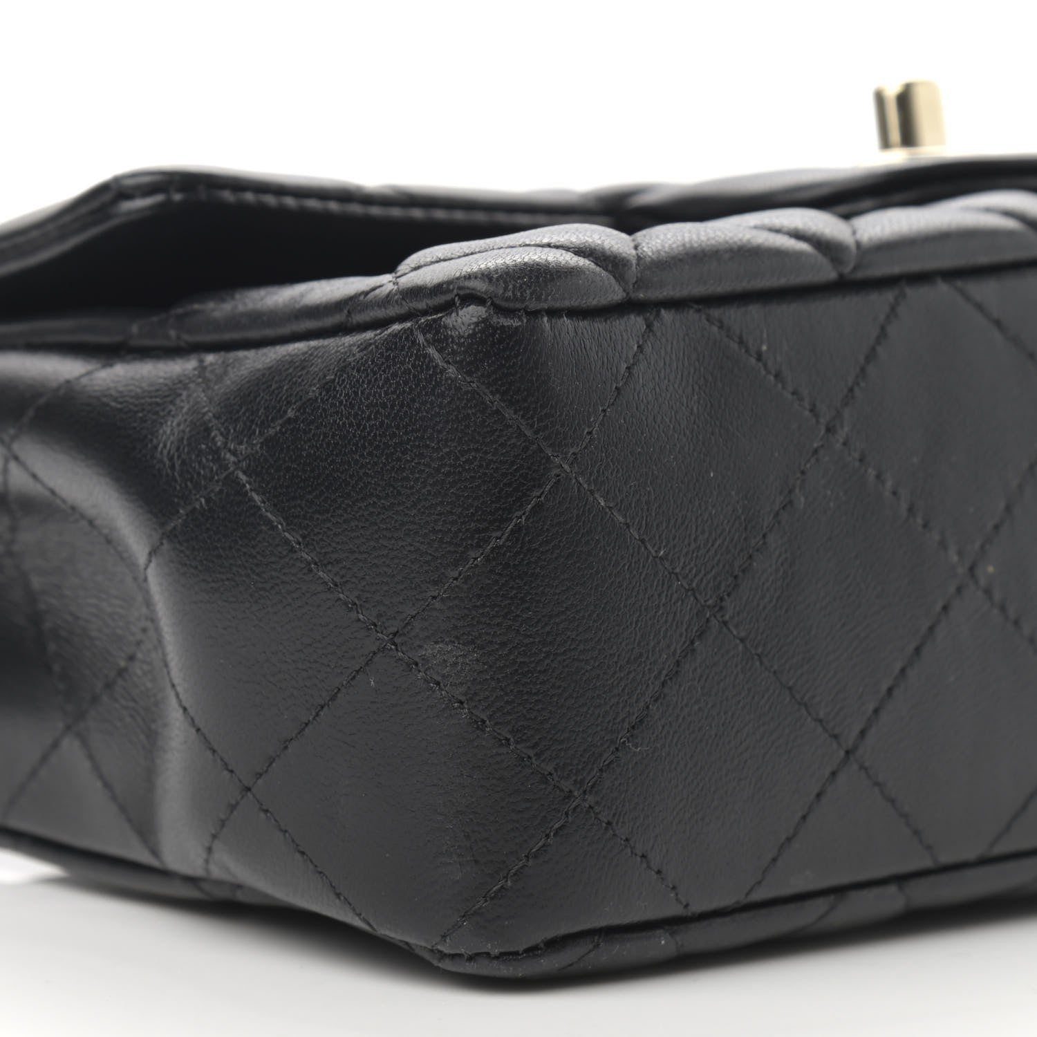 Chanel Lambskin Quilted Mini Rectangular Flap Black 9 of 12