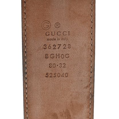 Gucci Calfskin 1973 Belt 80 32 Camelia 3 of 6