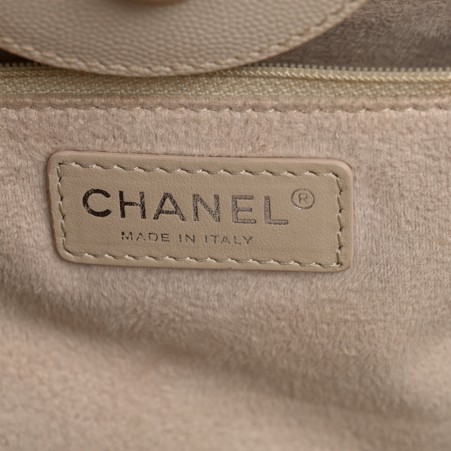 Chanel Caviar Medium Studded Deauville Tote Ivory 5 of 14