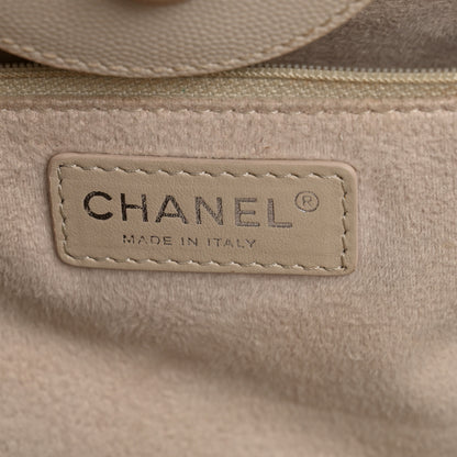 Chanel Caviar Medium Studded Deauville Tote Ivory 5 of 14