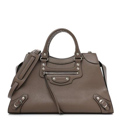 Balenciaga Grained Calfskin Silver Hardware Neo Classic City Mink Grey 1 of 11