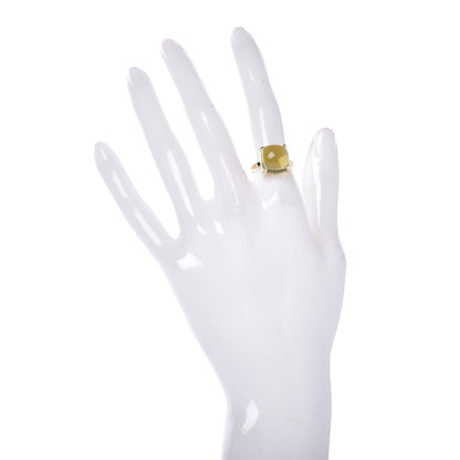 Tiffany Paloma Picasso 18K Yellow Gold Lemon Quartz 12mm Paloma's Sugar Stacks Ring 50 5.5 2 of 6