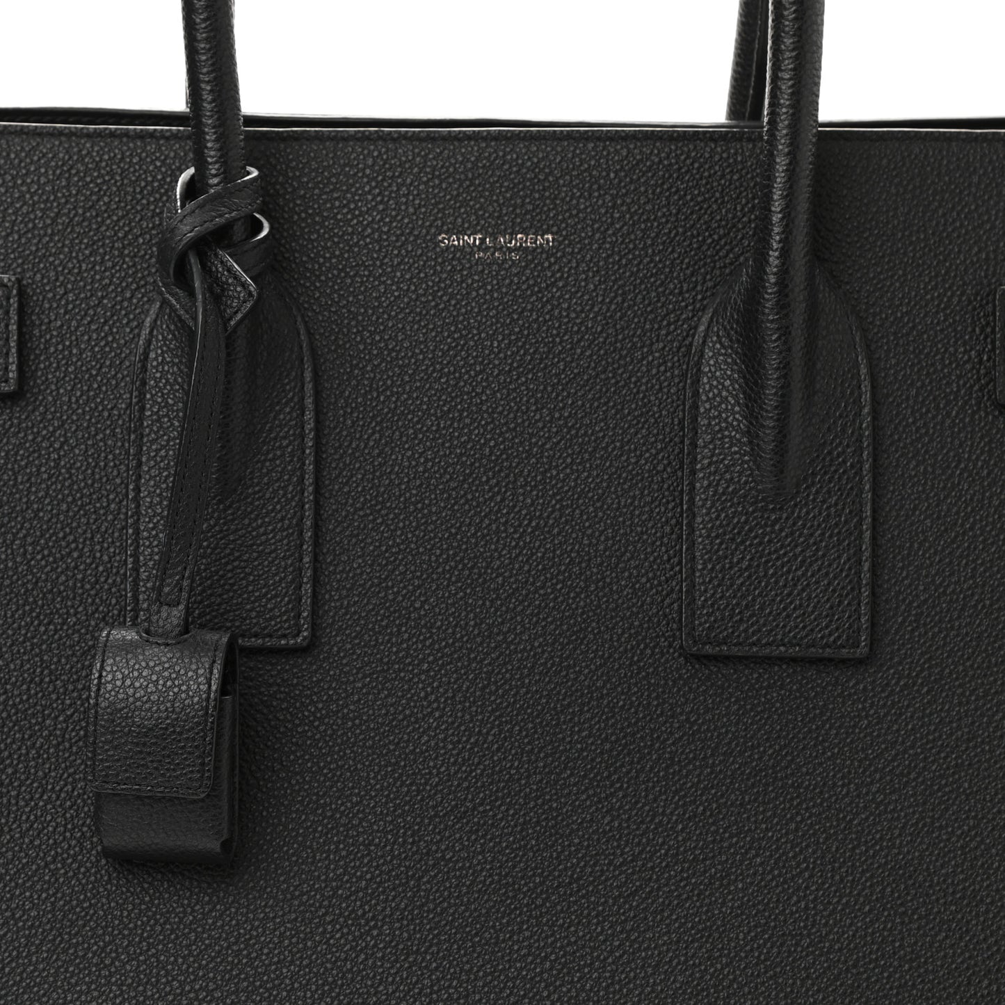 Grained Calfskin Large Sac De Jour Carryall Black