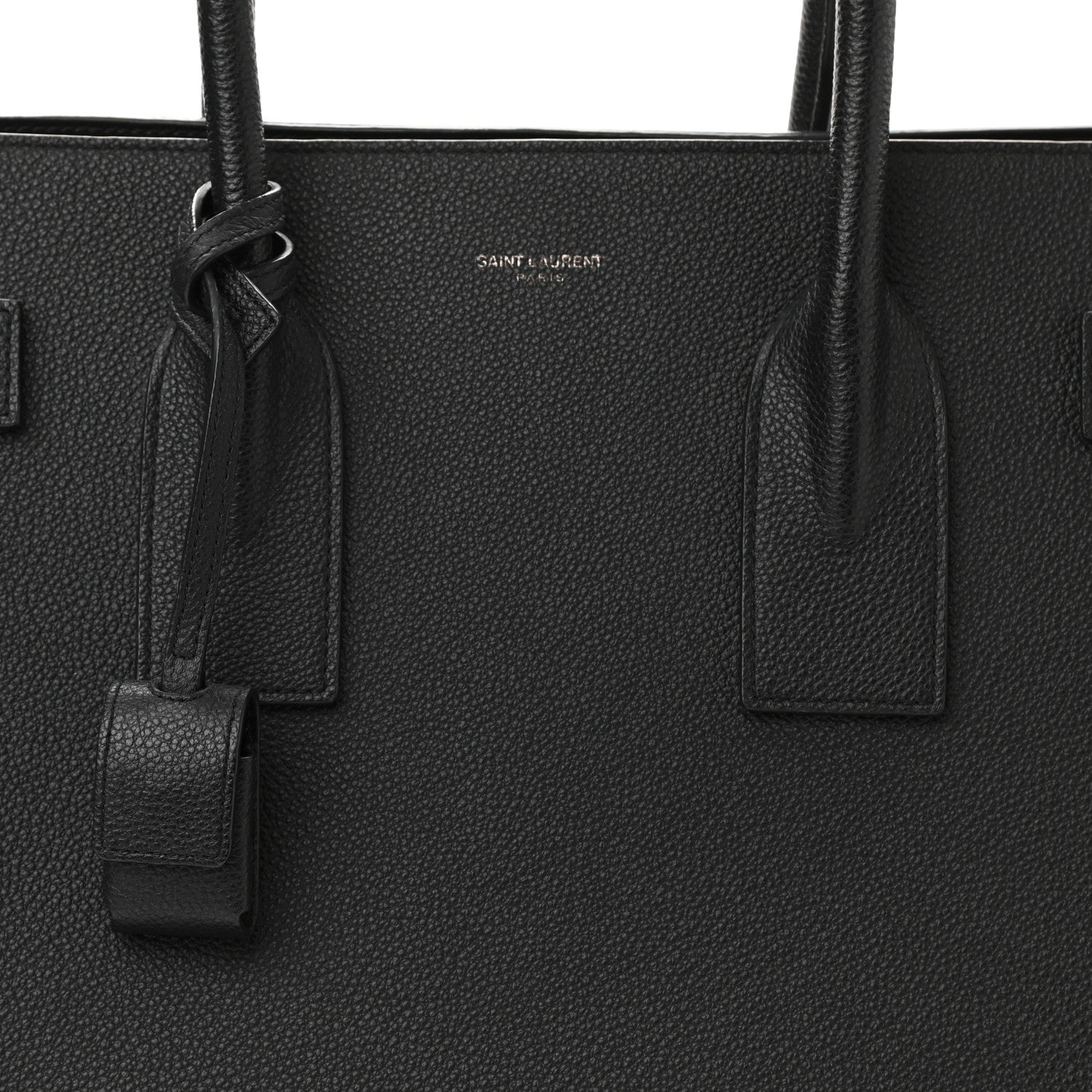 Saint Laurent Grained Calfskin Large Sac De Jour Carryall Black 9 of 12
