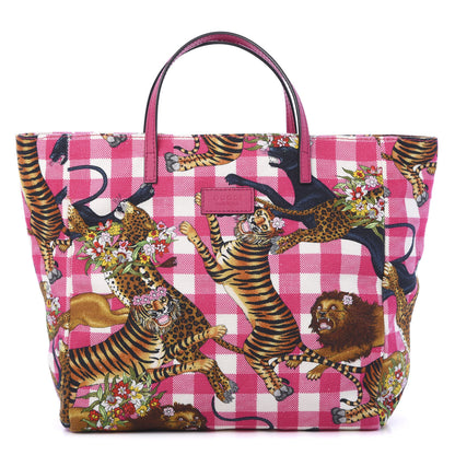 Gucci Canvas Kids Tiger Print Tote Multicolor 1 of 9
