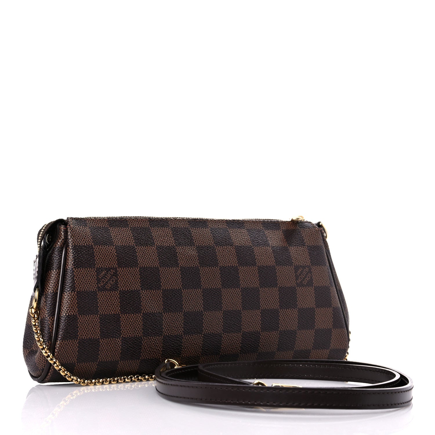 Louis Vuitton Damier Ebene Eva Clutch 3 of 13