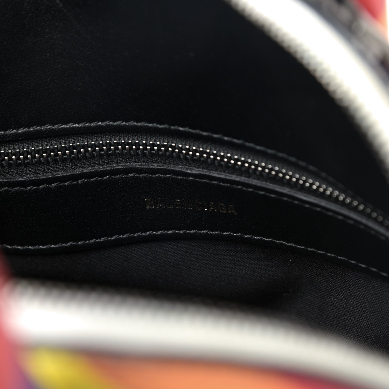 Balenciaga Smooth Calfskin Logo Rainbow S Ville Top Handle Bag Multicolor 7 of 10