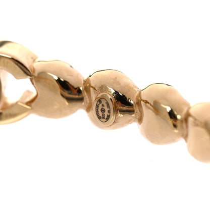 Chanel Crystal CC Heart Link Bracelet Gold 4 of 5