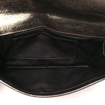 Saint Laurent Metallic Calfskin Large Belle De Jour Clutch Rose Gold 5 of 7