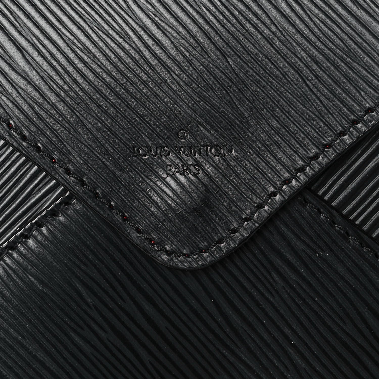 Louis Vuitton Epi Envelope Pouch Black 6 of 9