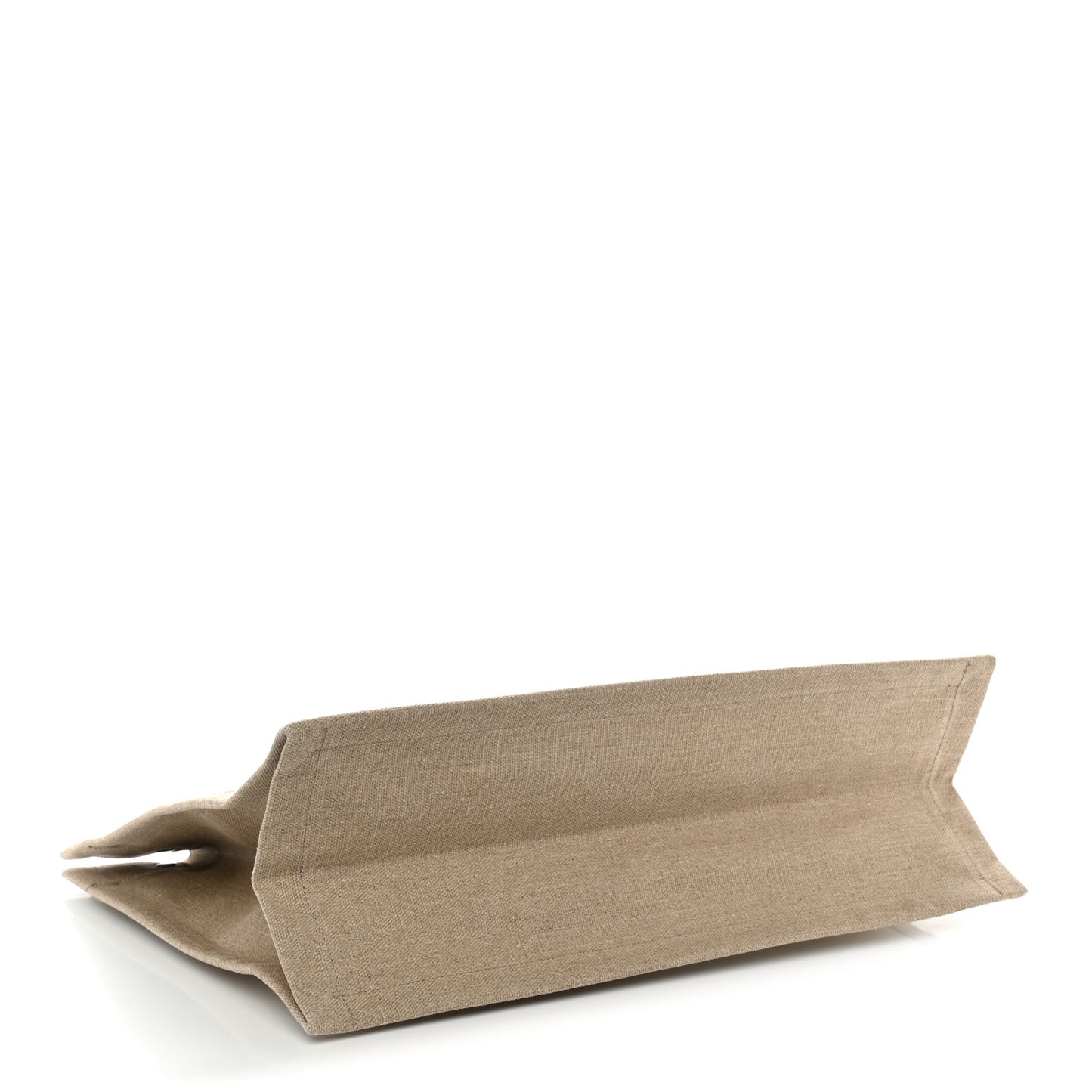 Linen Calfskin Rive Gauche Tote Greggio Natural