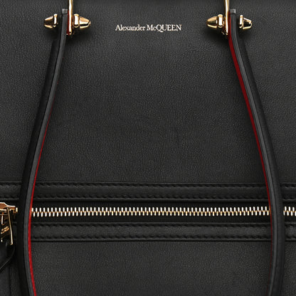 Alexander McQueen Calfskin The Tall Story Shoulder Bag Black Red 13 of 14