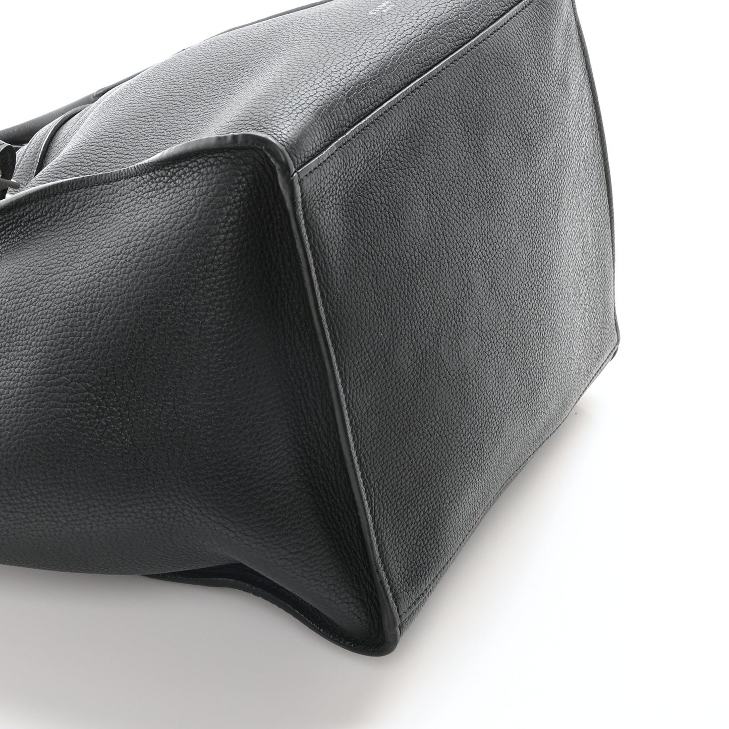 Supple Grained Calfskin Small Big Bag Black