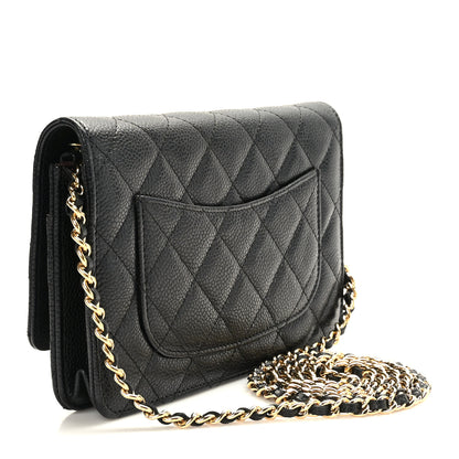 Chanel Caviar Quilted Wallet on Chain WOC Black 3 of 9