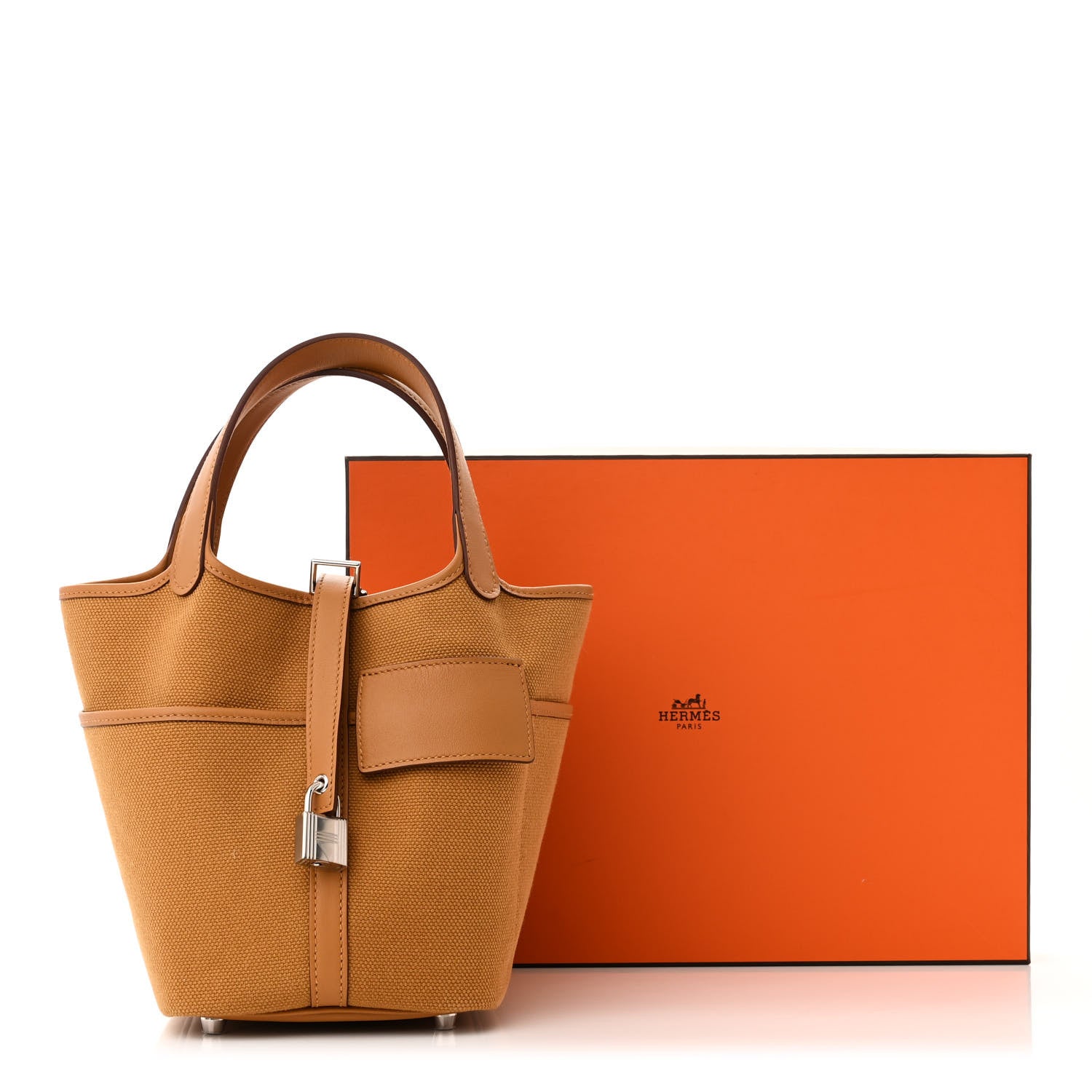 Hermes Toile Goeland Swift Cargo Picotin Lock 18 Sesame 11 of 11