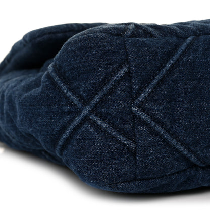 Chanel Denim Quilted Large Chanel 19 Flap Blue 7 of 8