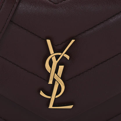 Saint Laurent Calfskin Y Quilted Monogram Toy Loulou Monogram Crossbody Bag Rouge Legion 10 of 13