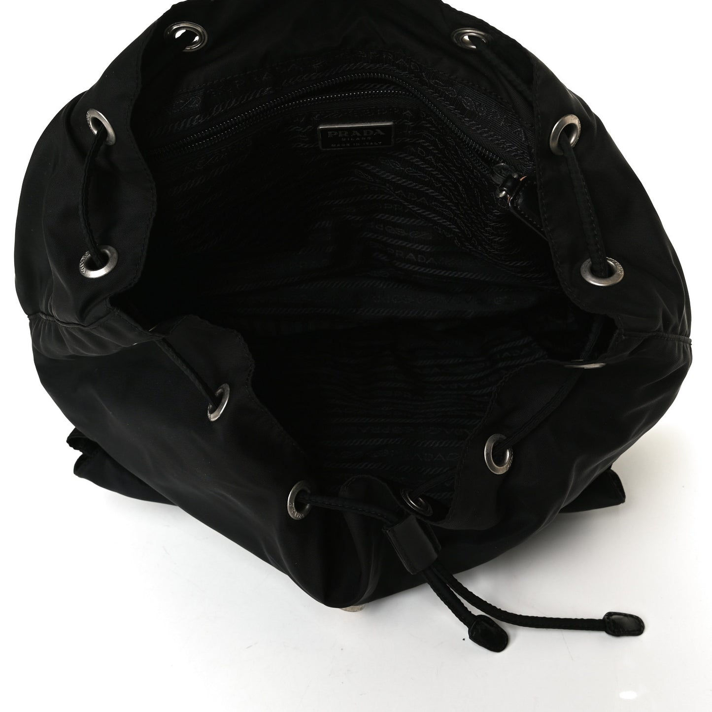 Nylon Vela Medium Backpack Black