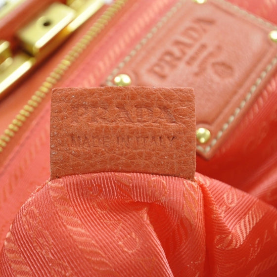 Nappa New Look Tote Corallo