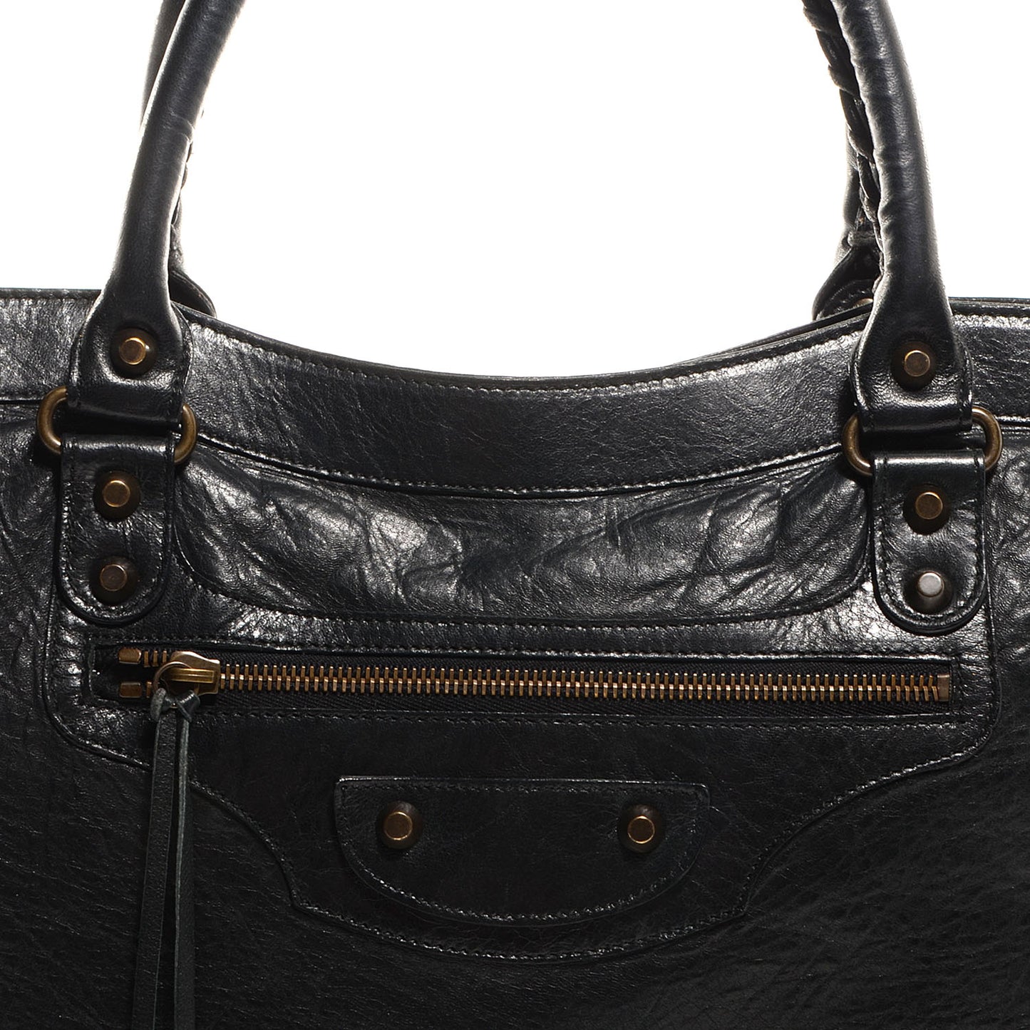 Chevre Classic Hardware Purse Black