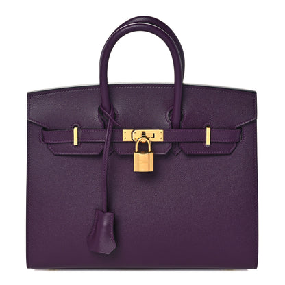 Hermes Madame Calfskin Birkin Sellier 25 Cassis 1 of 34
