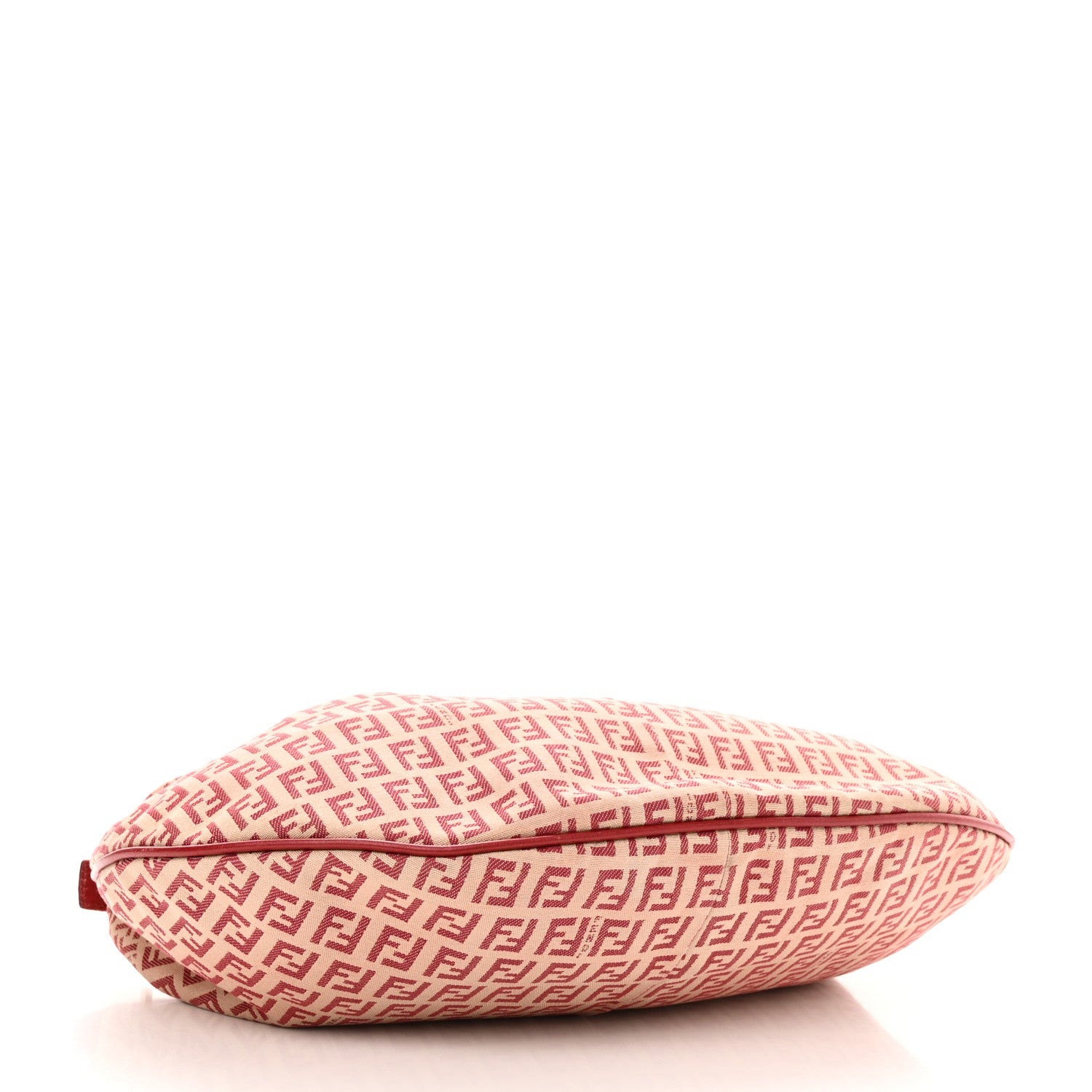 Fendi Zucchino Vitello Medium Chef Hobo Beige Red 4 of 11