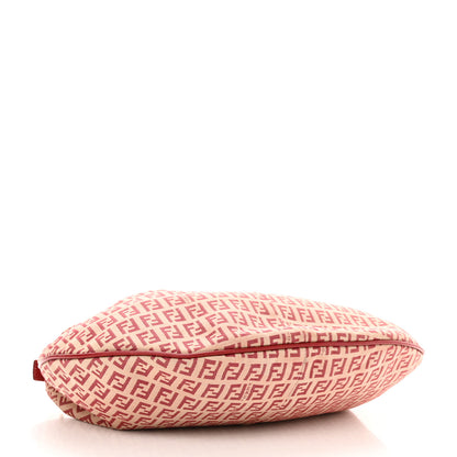 Fendi Zucchino Vitello Medium Chef Hobo Beige Red 4 of 11