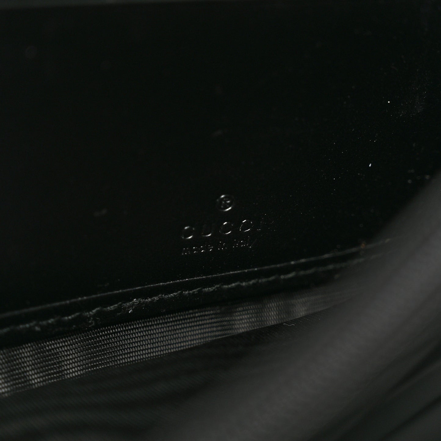 Guccissima Signature Crystal Cat Flap Wallet Black