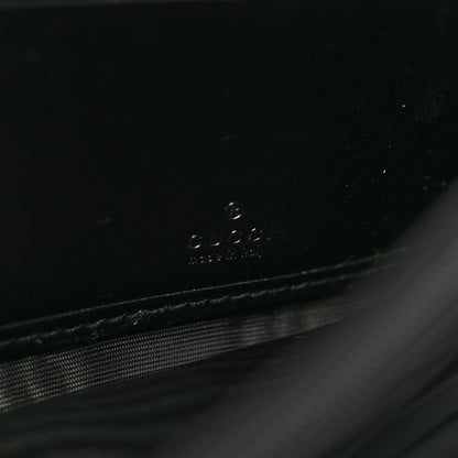 Gucci Guccissima Signature Crystal Cat Flap Wallet Black 7 of 8