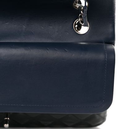 Chanel Patent Quilted Medium Double Flap Navy 13 of 14