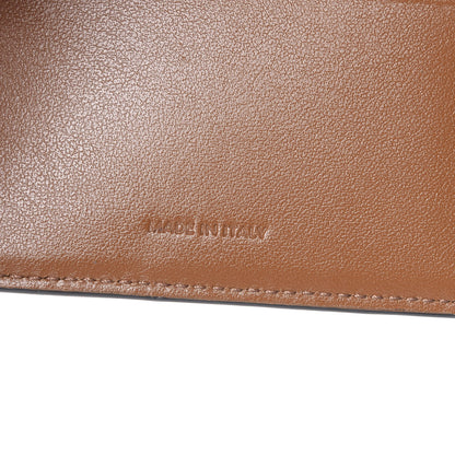 Celine Canvas Triomphe Folded Compact Wallet Tan 7 of 10