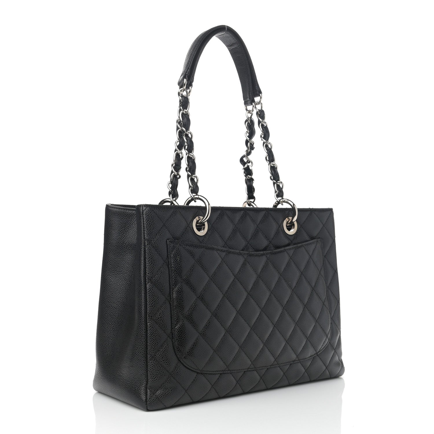 Chanel Caviar Quilted Grand Shopping Tote GST Black 3 of 12