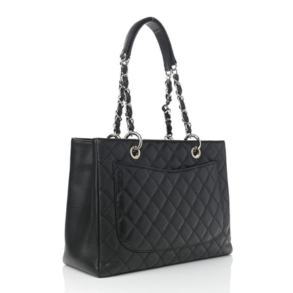 Chanel Caviar Quilted Grand Shopping Tote GST Black 3 of 12