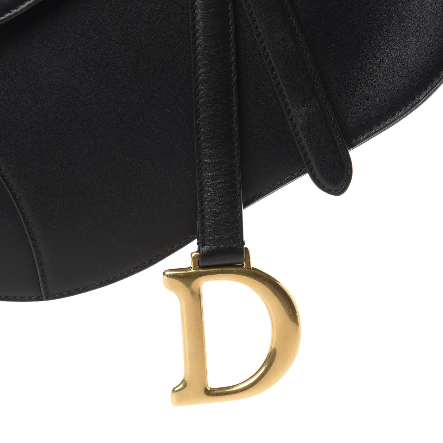 Calfskin Saddle Bag Black