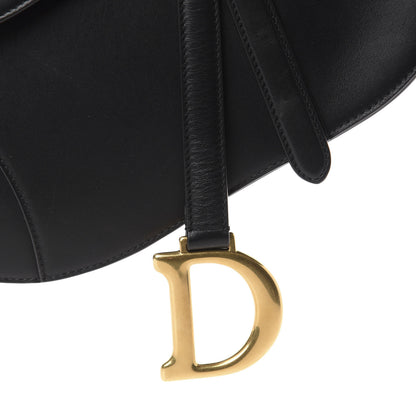 Christian Dior Calfskin Saddle Bag Black 10 of 11