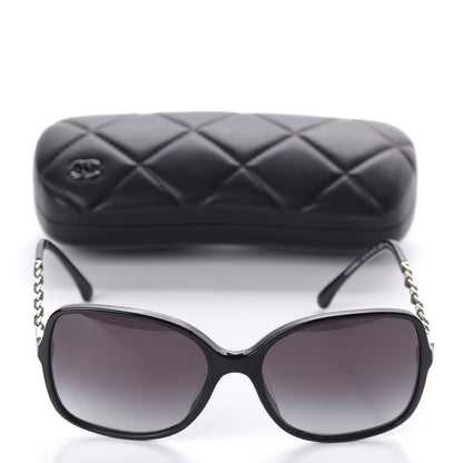 Chanel Lambskin Square Chain Sunglasses 5210-Q Black 8 of 8